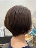 30代40代50代♪人気の小顔丸みショートボブ