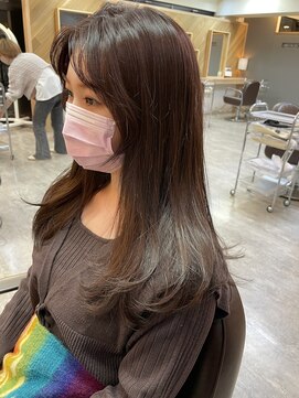 ヘア プロデュース キュオン(hair produce CUEON.) 艶髪×ピンクベージュ