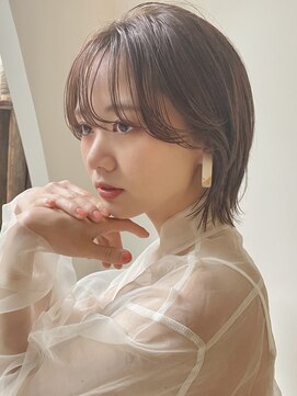 コクーン(Cocoon) うざバングのレイヤーボブ#イメチェン#モード#ダークアッシュ