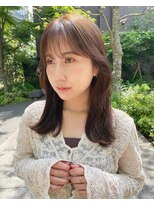 サク(Sac.)&nbsp;シルキーベージュ×シースルーバングSac.恵比寿　栃木優佑