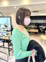 サンド 銀座(sand)&nbsp;ナチュラル縮毛矯正でさらつやぱつっとボブ