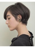 【横顔美人】前髪長めショート