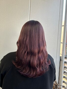 ガリカ シーム(Gallica/SEAM) 【桑原雪音】艶感ピンクベージュ/暖色系カラー/ウェーブミディ