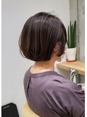 韓国風グレージュカラーヘルシースタイル時短ミニボブ