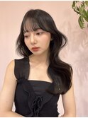アッシュ/グレージュ/韓国ヘア/渋谷/レイヤー/顔まわり