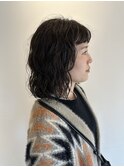 ゆるおしゃれウェーブパーマボブパーマ
