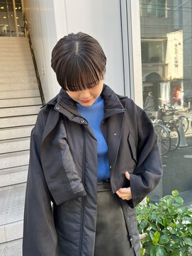 カフ(CAF) CAF松本/ショートヘア/ダークアッシュ/大阪/心斎橋