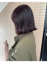 ガリカ 渋谷(Gallica)&nbsp;【mami】大人暗髪ラベンダーココアブリーチなし/地毛風カラー