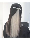 10代20代インナーカラーホワイトカラー