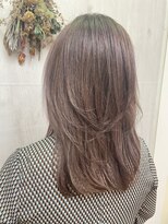 プランタン(Printemps)&nbsp;ハイレイヤーブリーチなし大人可愛いゆるふわグレージュカラー