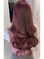 シイム(CYM)&nbsp;ブリーチなしダブルカラー/ピンクブラウン/ロングレイヤー