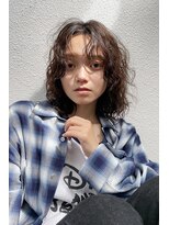 エイミー(amy.) ハッシュカット/パーマ/外ハネボブ/ワイドバング/オン眉