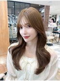 るなstyle 大人可愛い韓国風くびれヘアシースルー2way前髪新宿