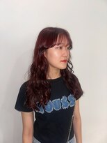 クリアー オブ ヘアー 藤が丘店(clear OF HAIR)&nbsp;ワインレッド☆