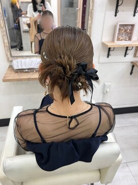 プティクローシェ バイ クオーレ(petite cloche by CUORE) カチモリヘア 結婚式ヘア 参列ヘア