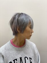 ヘアーライズ 池袋東口店(hair RISE)&nbsp;ピンク系メインのレインボーカラー白髪ぼかし30代40代50代