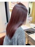 艶髪ストレート×チェリーブラウン