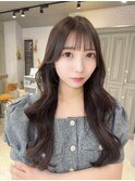 レイヤーカットハッシュカット顔周りレイヤーアイドル前髪