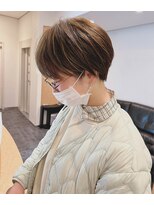 ステップ(STEP)&nbsp;【姫路STEP】丸みナチュラルショート＊襟足スッキリ＊ハイライト