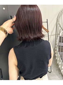 アトレ 福岡大名店(attrait) 大人大人可愛いなブラウンボブスタイル