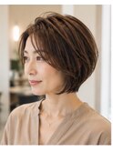 大人丸みショートボブ