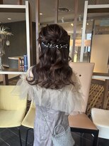 サリー 仙台店(SALLY)&nbsp;上品ハーフアップバックカチューシャ