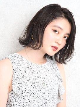 パティオン(PATIONN) 伸ばしかけヘアでも作れるクールウェットな夏のシースルーボブ☆