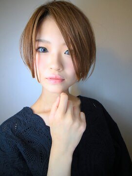 ラウンジ モリオ イケブクロ(Lounge MORIO Ikebukuro) 【morio池袋】大人かわいい可愛い前下がり透け感ショート♪