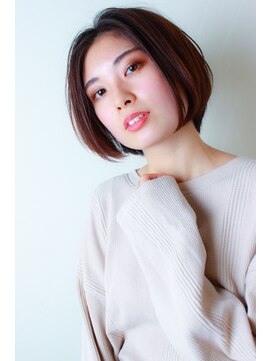 モリオ フロム ロンドン 大宮2号店(morio from London) 大人かわいいセンターパートボブ