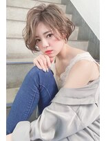 ジーナ 新宿(Zina)&nbsp;20代30代40代マロンベージュAラインボブかきあげ【Zina新宿】