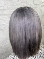 プライズ 池袋店(prize)&nbsp;ホワイトシルバーアッシュハイトーンダブルカラー池袋8073