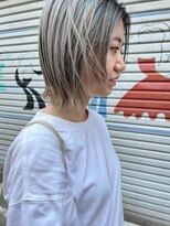 ヘアーエスクールシーユー 枚方T-SITE店(hair S.COEUR×Cu)&nbsp;絶対オシャレ！ブロンドbob◎