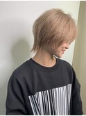 #ウルフ#伸ばしかけウルフ#ハイトーンカラー