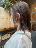 マギーヘア(magiy hair) magiyhair【nico】インナーブリーチカラー　ピンクバイオレット