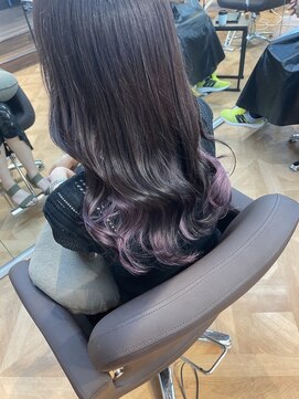 ライズ バイ レボ(RISE by REVO) ペールベージュセクションカラーグラデーションカラー外ハネボブ