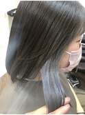 インナーカラー×ブルーグレー