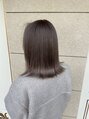 グート ヘアーメイク(gut HAIR MAKE)&nbsp;暗髪でも透明感のあるカラーで抜け感UP！（ブリーチあり）