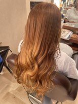 パッション 石巻蛇田店(PASSION) ブリーチ無しオレンジベージュカラー