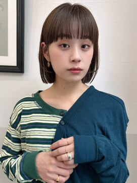 ハニー 町田(HONEY) ワンレンボブ ワイドバング シアーグレージュ