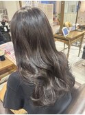 ラベンダーグレー/グレージュ/レイヤーカット/ロングレイヤー