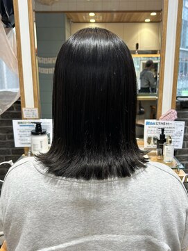 プラグ バイ ネオリーブ(plug by neolive) 黒髪×髪質改善 [髪質改善/縮毛矯正/レイヤーカット]韓国A