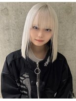 モニカ(MONIQA) 【ホワイトカラー】ブリーチデザインカラー