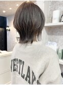 福山美容師求人スタッフ募集レイヤーウルフボブ透明感グレージュ