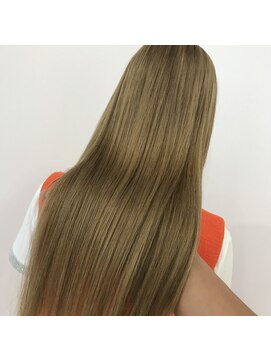 マルフェ 天王寺(marfe) ブリーチ毛対応酸性ストレート#透明感カラー/髪質改善