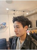 メンズ刈り上げなし短髪ベリショスパイキーショート
