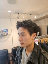 ライズ ヘア ブランド スウェル(RISE HAIR BRAND SWELL) メンズ刈り上げなし短髪ベリショスパイキーショート