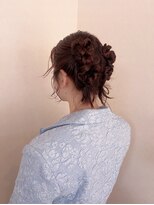 ホテリー(Hotely)&nbsp;ツインアレンジ/暖色カラー/ヘアセット/レッドヘア