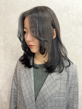 エイム(AiM) レイヤーカット/ハイレイヤー/ブルーブラック/透明感カラー