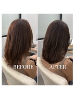 ヘアーアートシフォン 池袋西口店(Hair art chiffon)&nbsp;オリーブグレー/クラゲヘアー/黒髪/小顔/白髪ぼかし/髪質改善