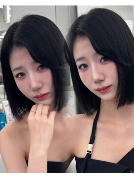 アマトウキョウスマートサロン(AMA TOKYO×Smart Salon) 韓国ボブ タッセルボブ 切りっぱなしボブ